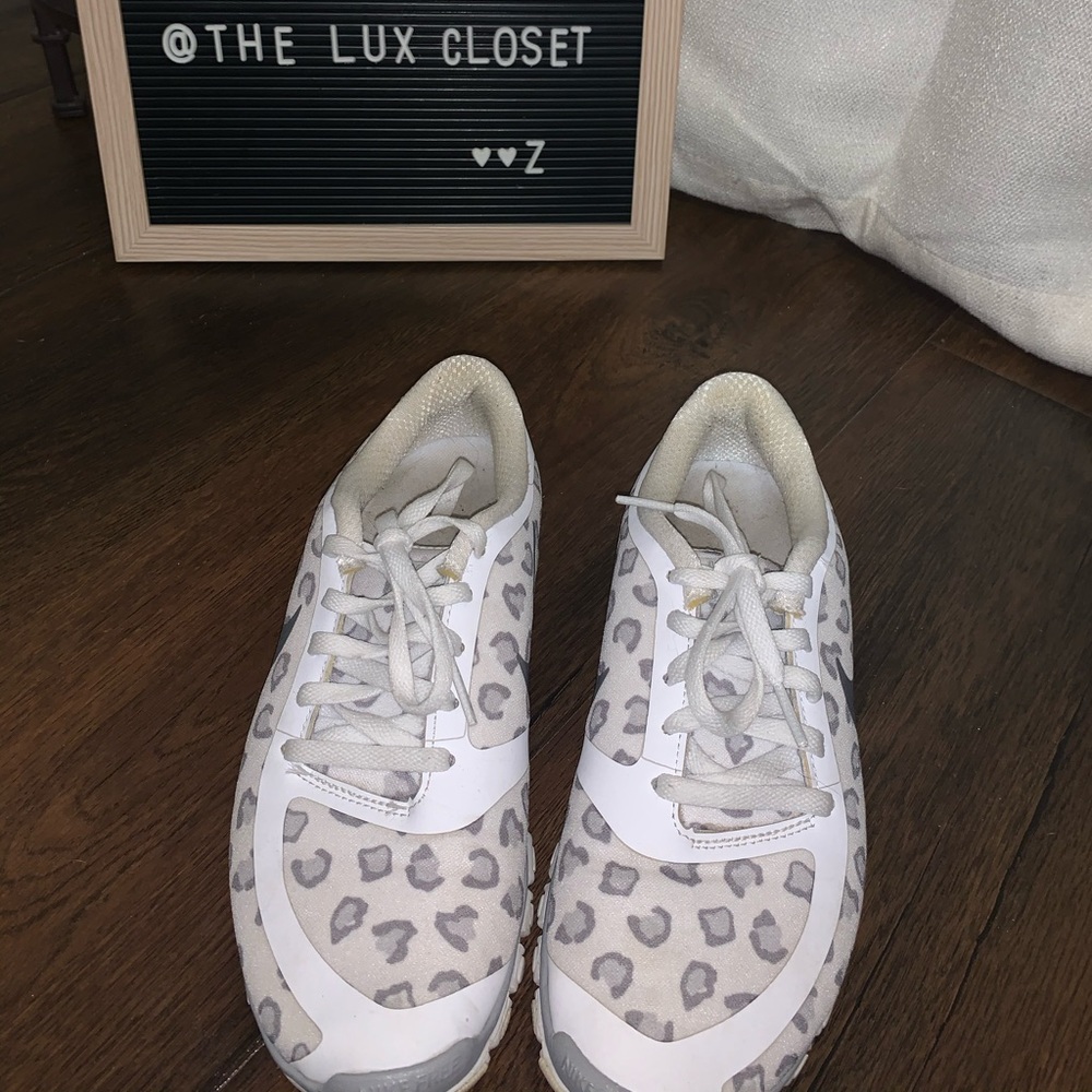 Cheetah print- Nike Tennis shoes